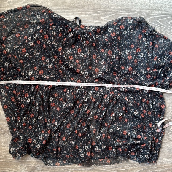 Free People Open Back Sweet Heart Top Medium - Picture 9 of 10